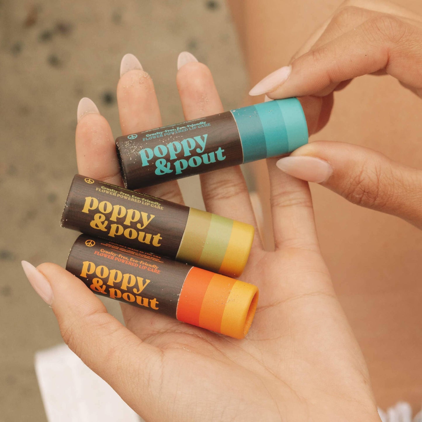 Poppy & Pout Lip Balm - Retro Surf + Coconut Coast