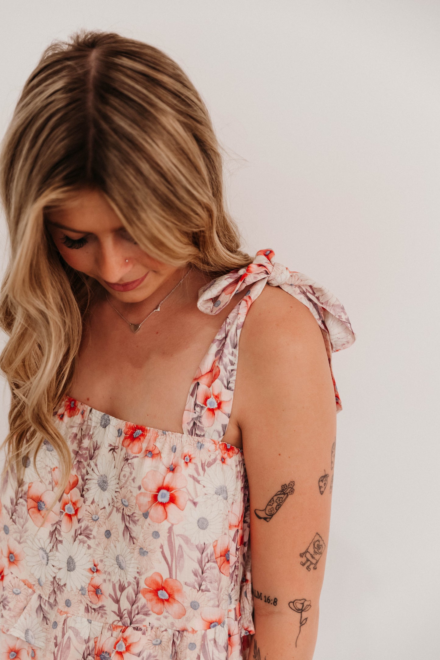 Floral Ruffle Mini Dress