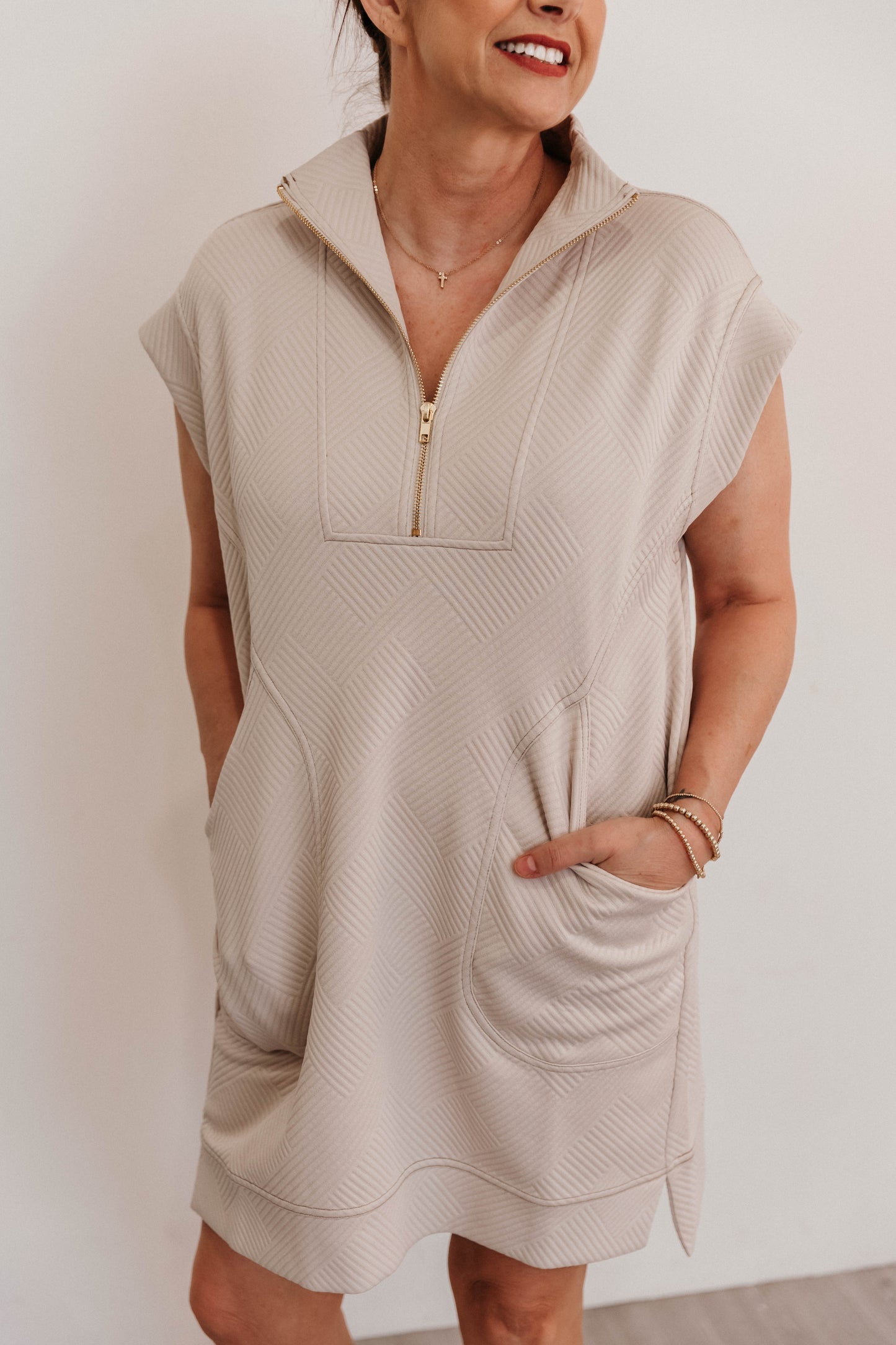 Calista Jacquard Dress