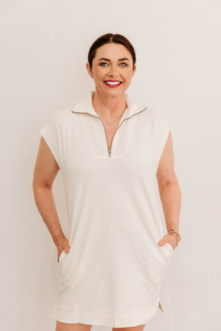 On The Run Half Zip Dress