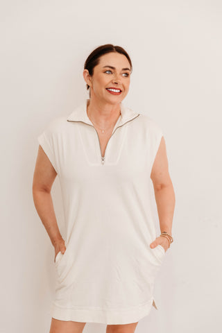 On The Run Half Zip Dress