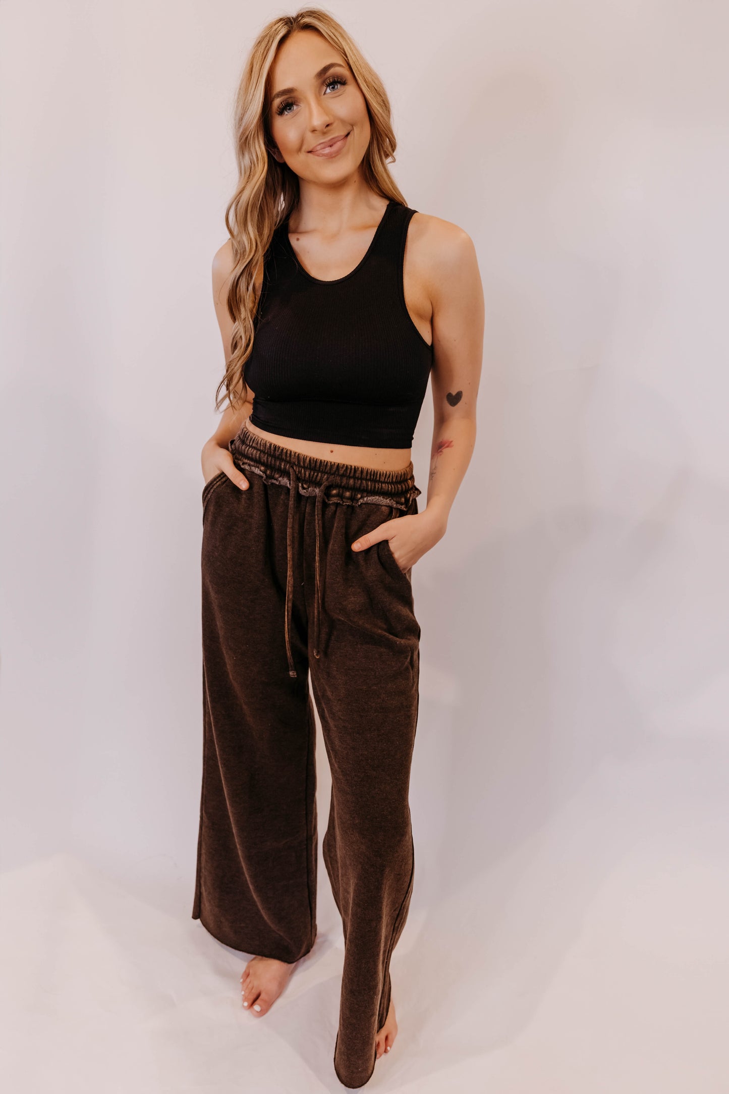 The Basics Palazzo Sweatpants