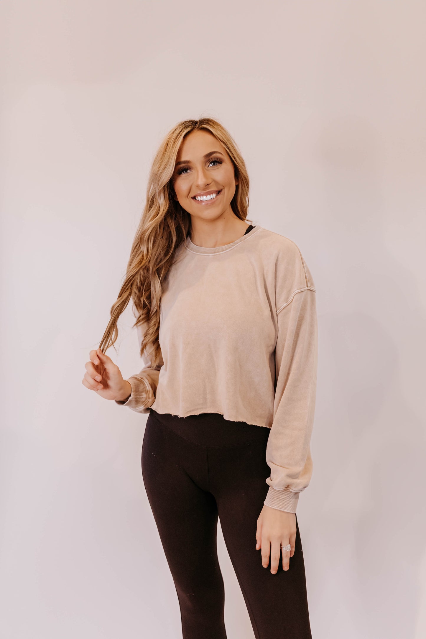 The Basics Gracie Cropped Sweatshirt