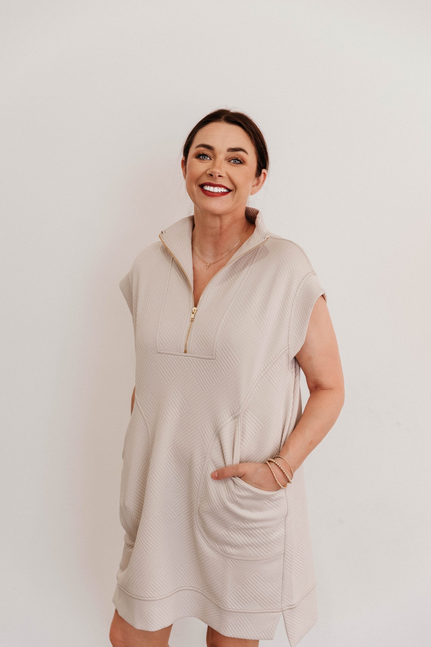 Calista Jacquard Dress