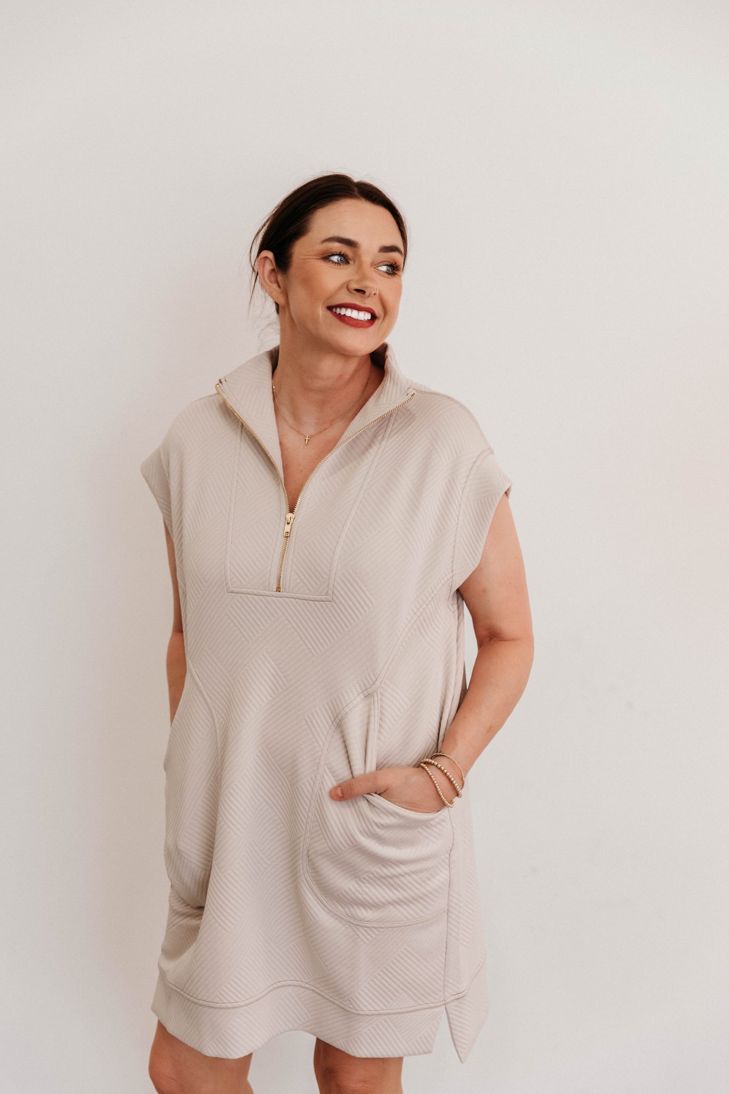 Calista Jacquard Dress