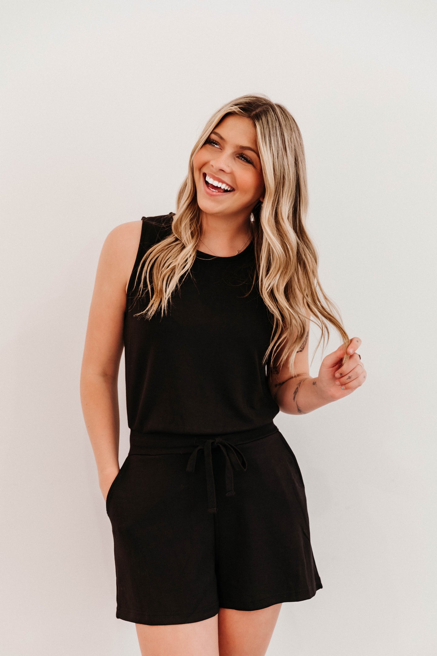 Drawstring Romper