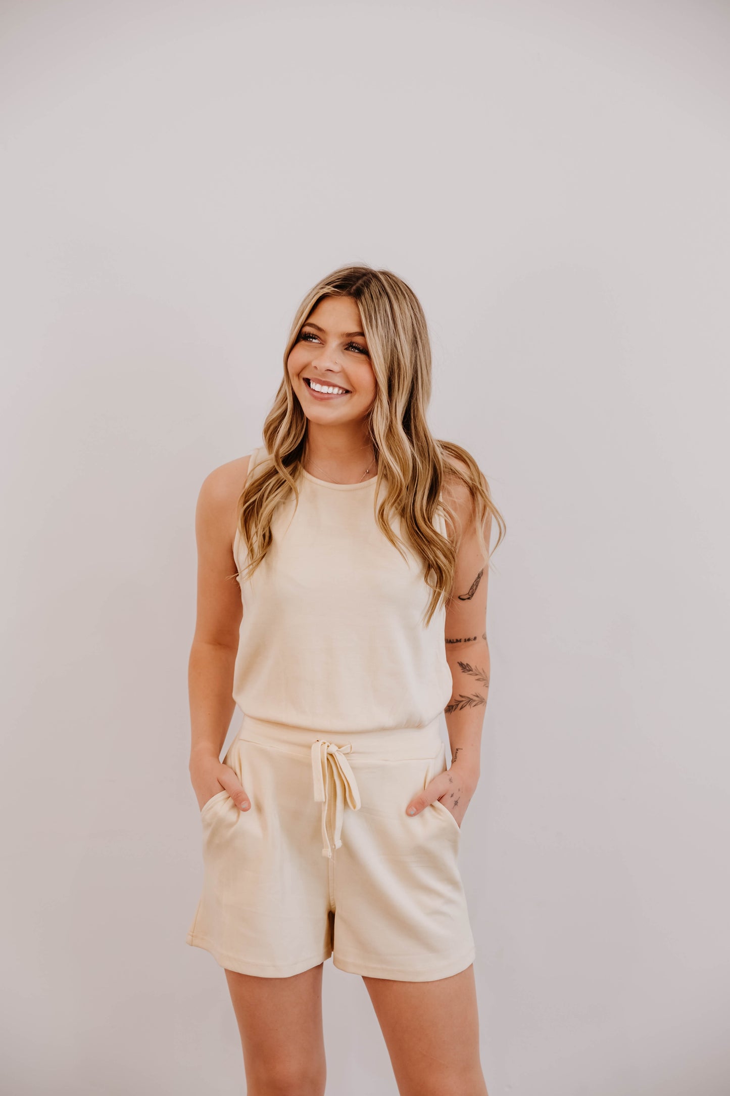 Drawstring Romper