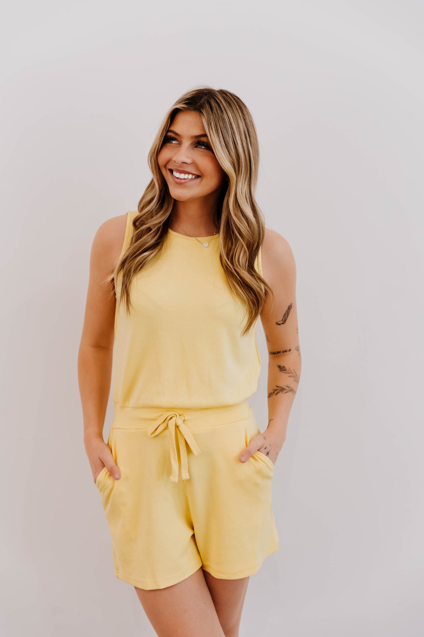 Drawstring Romper