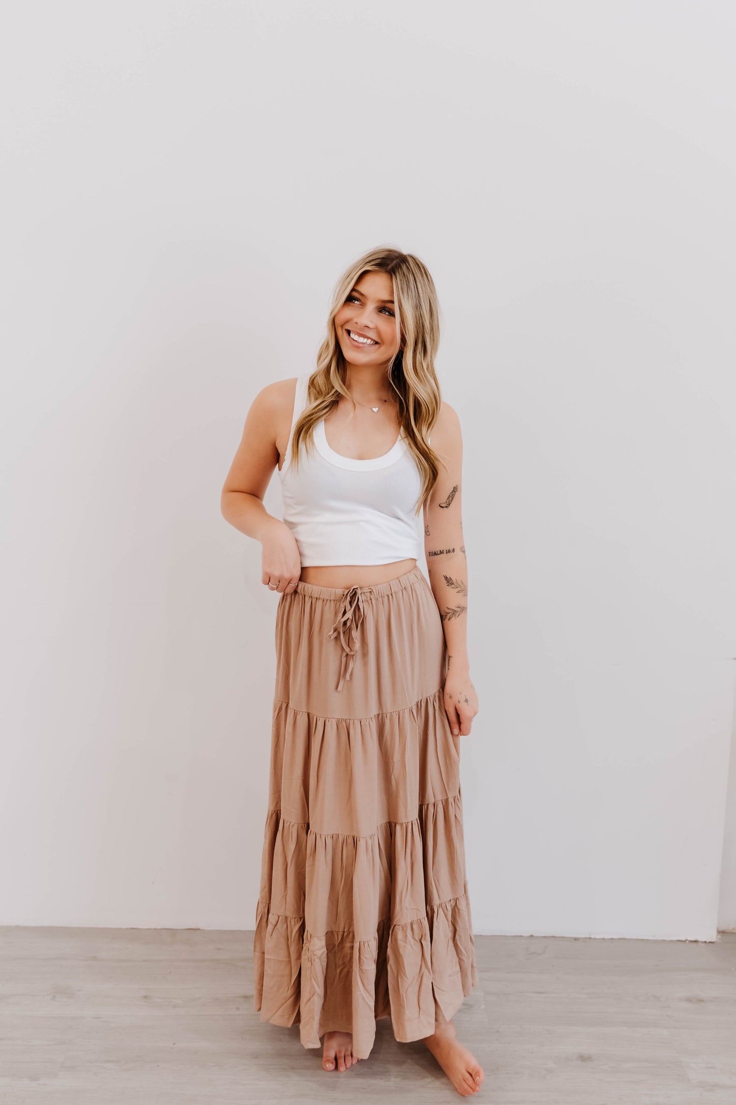 Alana Tiered Maxi Skirt