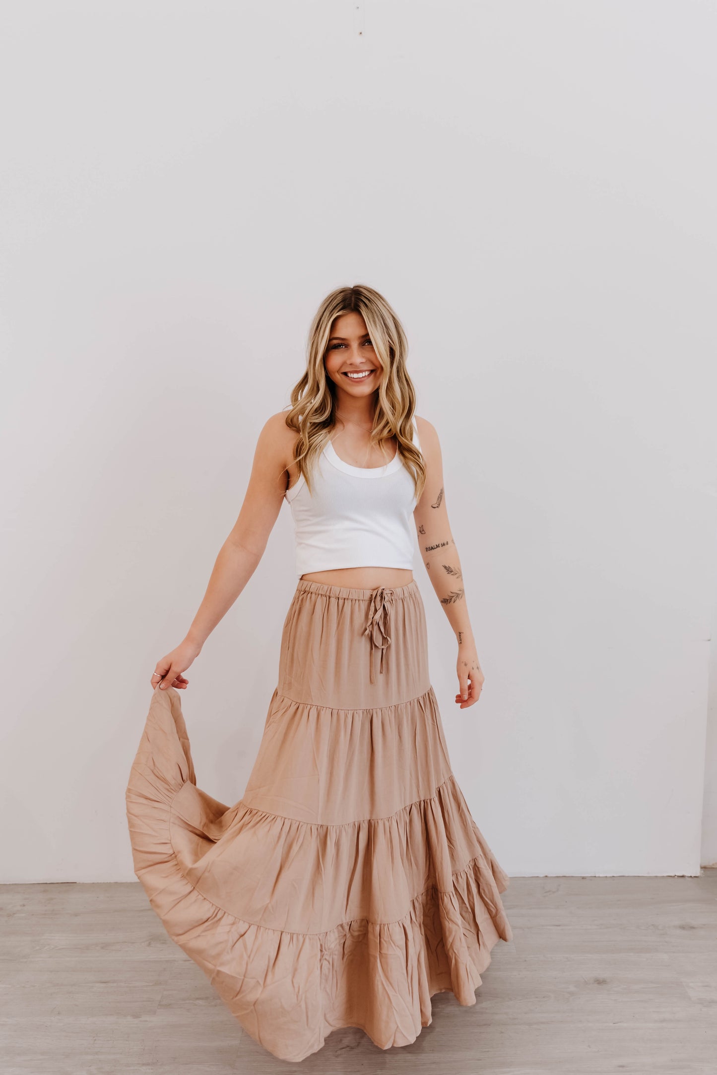 Alana Tiered Maxi Skirt