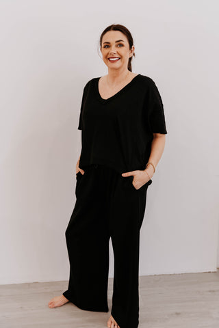 On The Run V Neck Tee