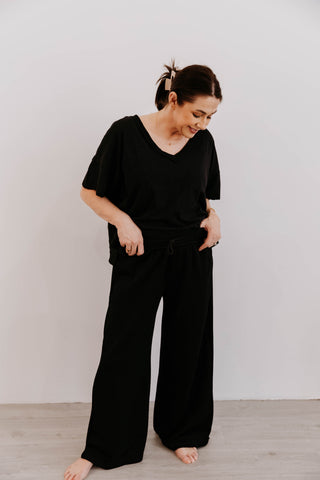 On The Run V Neck Tee