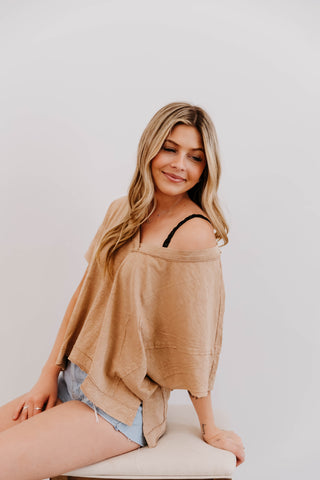 On The Run V Neck Tee