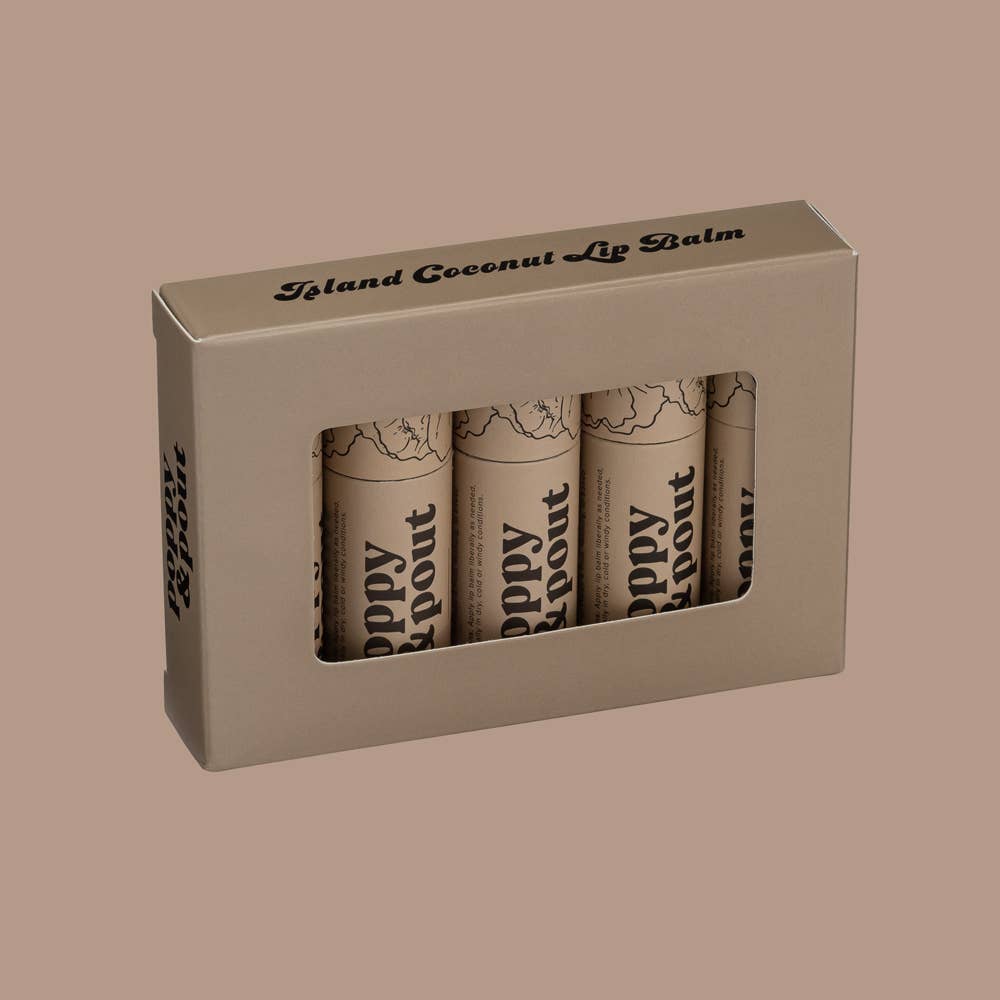 Poppy & Pout Lip Balm - Island Coconut