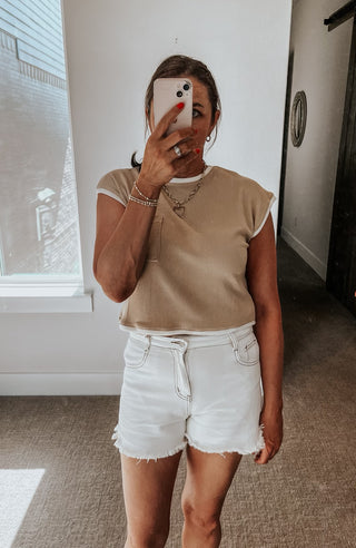 Jenny Two Tone Top