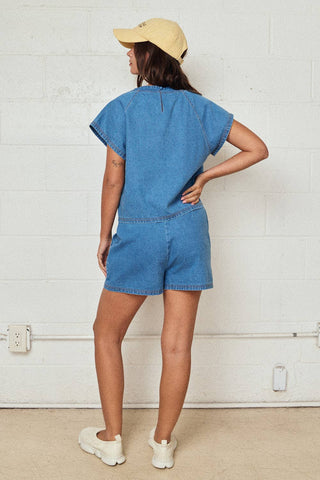 Easy Street Denim Short Set