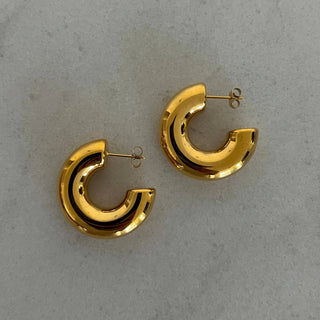 Gold Smooth Hoops