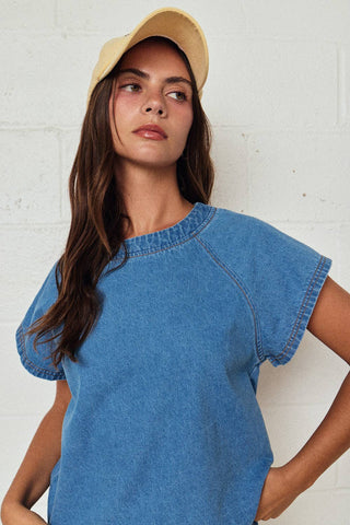 Easy Street Denim Short Set