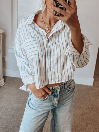 Sloan Stripe Button-Up