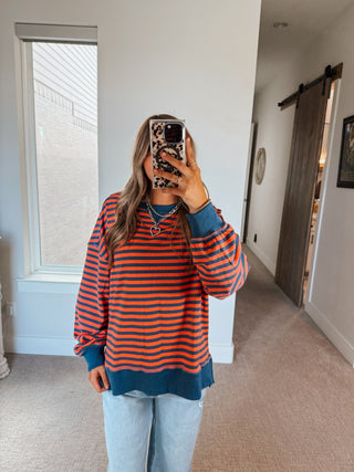Willow Stripe Oversized Top