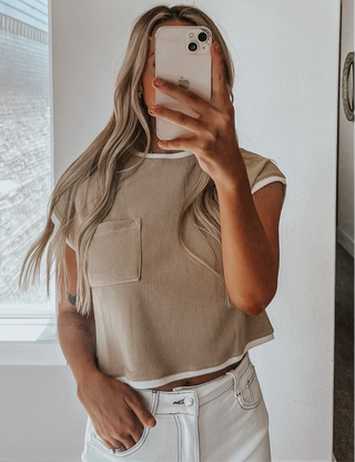 Jenny Two Tone Top