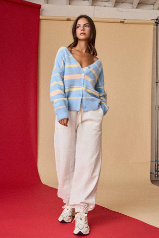 Easy Days Striped Cardigan