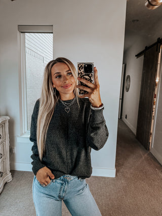 The Essentials Sweater | Charcoal