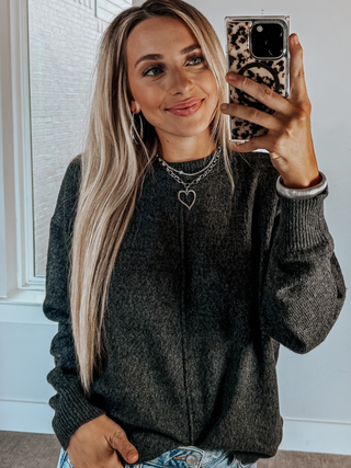 The Essentials Sweater | Charcoal