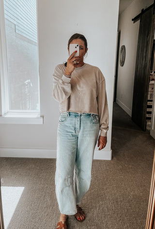 The Basics Gracie Cropped Sweatshirt