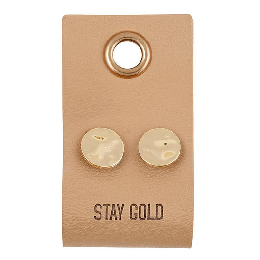 Stay Golden Circle Earrings