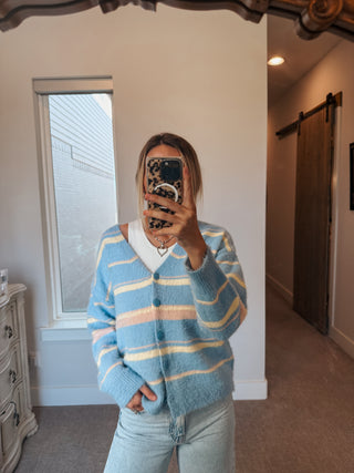 Easy Days Striped Cardigan