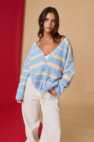 Easy Days Striped Cardigan