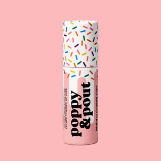 Poppy & Pout Lip Balm - Birthday Confetti Cake