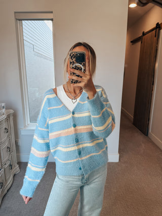 Easy Days Striped Cardigan