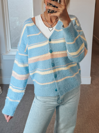 Easy Days Striped Cardigan