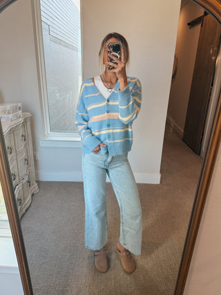 Easy Days Striped Cardigan