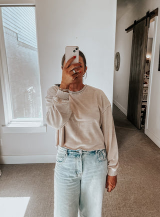 The Basics Gracie Cropped Sweatshirt