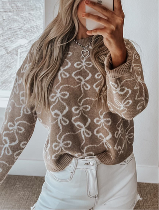 Noelle Bow Sweater