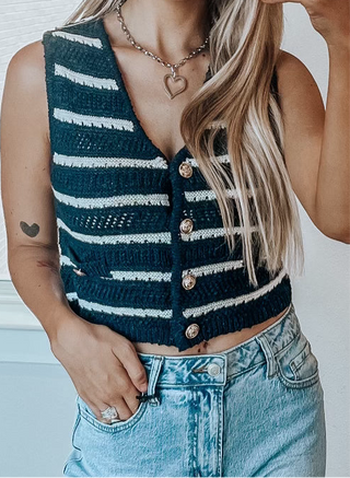 Coastline Cropped Vest