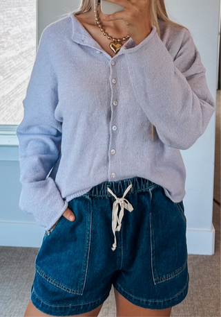 Falling For You Cardi | Lavender