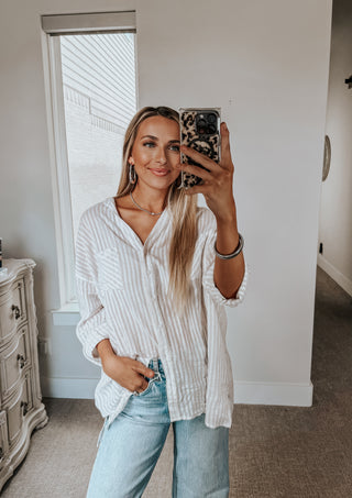 The Signature Stripe Button-Up