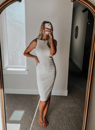 Essential Ribbed Midi Dress