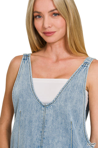 Emmy Denim Overall Shorts