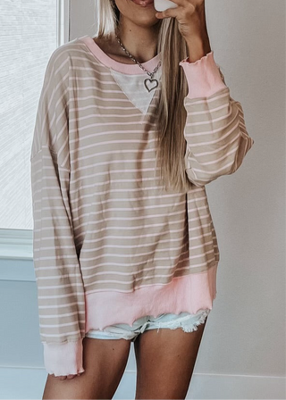 Cinnamon Sugar Stripe Top