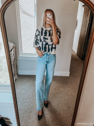Geo Print Sweater
