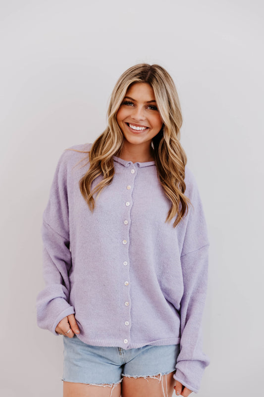 Piper Cardigan | Lavender
