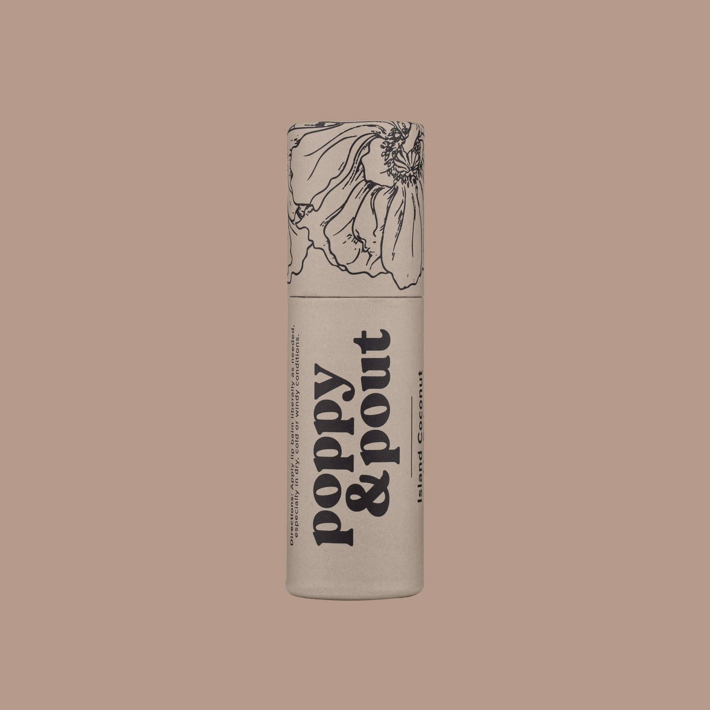 Poppy & Pout Lip Balm - Island Coconut