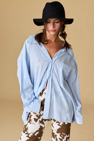 Luna Oversized Stripe Shirt